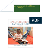 Instant Download Early childhood language arts 5th ed Edition Jalongo PDF All Chapters