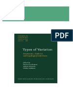 Types of Variation Diachronic Dialectal and Typological Interfaces 1st Edition Terttu Nevalainen (Ed.) 2024 scribd download