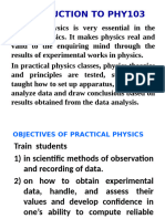 Phy103 - Introductory Class