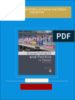 Full download Government and Politics in Taiwan 2nd Edition Dafydd Fell pdf docx