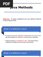 Week 6 Java Methods