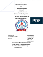 Python Report of Ankush Jat