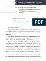 Avaliação e efetividade do processo de ensino e aprendizagem