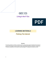 Gec e3 Module Policing the Internet