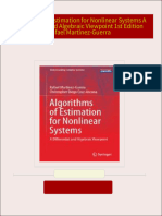 PDF Algorithms of Estimation for Nonlinear Systems A Differential and Algebraic Viewpoint 1st Edition Rafael Martínez-Guerra download