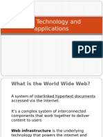 Web Technology and applications