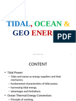  Tidal, Ocean & Geo Energy