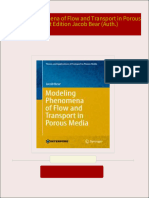 Download Complete Modeling Phenomena of Flow and Transport in Porous Media 1st Edition Jacob Bear (Auth.) PDF for All Chapters