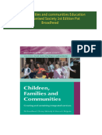 Immediate download Children families and communities Education in an Urbanised Society 1st Edition Pat Broadhead ebooks 2024