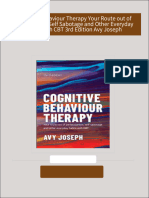 Buy ebook Cognitive Behaviour Therapy Your Route out of Perfectionism Self Sabotage and Other Everyday Habits with CBT 3rd Edition Avy Joseph cheap price