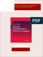 Instant Download Derived Embodiment in Abstract Language 1st Edition Theresa Schilhab (Auth.) PDF All Chapters