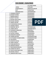 Pgdca Exam Aug 2024