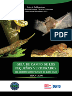 Guía de Campo de Los Pequeños Vertebrados (Fondo Ambiental)