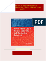 [Ebooks PDF] download Issues in the Use of Neural Networks in Information Retrieval 1st Edition Iuliana F. Iatan (Auth.) full chapters