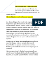 Conoce los distintos vasos sagrados y objetos litúrgicos