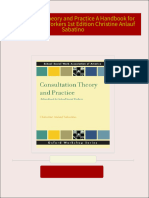 Consultation Theory and Practice A Handbook for School Social Workers 1st Edition Christine Anlauf Sabatino All Chapters Instant Download