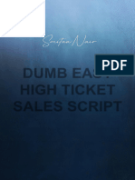 Dumb Easy High Ticket Sales Script