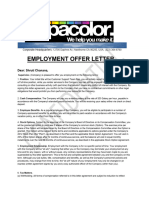 SupaColor Employment Contract Letter(SC)