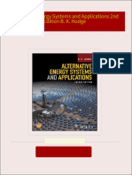 Alternative Energy Systems and Applications 2nd Edition B. K. Hodge 2024 scribd download