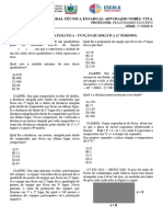 TRABALHO DE MATEMÁTICA - FUNÇÃO QUADRÁTICA