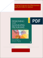 Designing and Managing Programs An Effectiveness Based Approach Peter M. Kettner download pdf