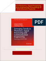 Full Download Emerging Trends in Photonics, Signal Processing and Communication Engineering: Proceedings of ICPSPCT 2018 Govind R. Kadambi PDF DOCX