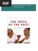 Download Complete The Voice of the Past Oral History 4° Edition Paul Thompson PDF for All Chapters