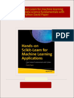 Hands-on Scikit-Learn for machine learning applications: data science fundamentals with Python David Paper all chapter instant download