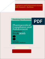 Pharmaceutical Compliance and Enforcement Answer Book 2016 Howard L. Dorfman download pdf