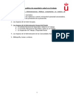 Lección 2. La política de seguridad y salud en el trabajo