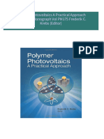 Complete Download Polymer Photovoltaics A Practical Approach SPIE Press Monograph Vol PM175 Frederik C. Krebs (Editor) PDF All Chapters