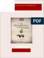 Get The semantics of nouns First Edition Ye free all chapters