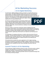 Harnessing AI for Marketing Success