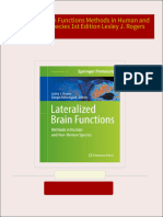 Lateralized Brain Functions Methods in Human and Non Human Species 1st Edition Lesley J. Rogers all chapter instant download