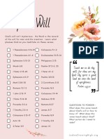 Knowing God's Will - Worksheets