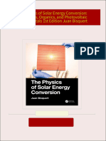 The Physics of Solar Energy Conversion: Perovskites, Organics, and Photovoltaic Fundamentals 1st Edition Juan Bisquert download pdf