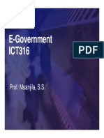 ICT 316 E-Governance