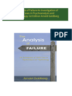 Buy ebook The Analysis of Failure An Investigation of Failed Cases in Psychoanalysis and Psychotherapy 1st Edition Arnold Goldberg cheap price