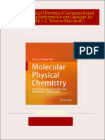 Molecular Physical Chemistry A Computer based Approach using Mathematica and Gaussian 1st Edition José J. C. Teixeira-Dias (Auth.) download pdf