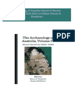 PDF Archaeology of Anatolia Volume IV Recent Discoveries 2018 2020 1st Edition Sharon R. Steadman download