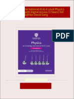 Cambridge International AS & A Level Physics Coursebook with Digital Access (2 Years) 3rd Edition David Sang download pdf