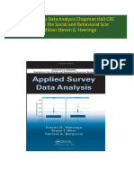 Instant Download Applied Survey Data Analysis Chapman Hall CRC Statistics in the Social and Behavioral Scie 1st Edition Steven G. Heeringa PDF All Chapters