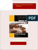 Get Basics of ecotoxicology 1st Edition Donald W. Sparling PDF ebook with Full Chapters Now