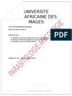 Cours de Parasitologie Médicale Et Mycologie (UPM Labo BACI)