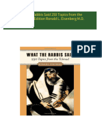 Where can buy What the Rabbis Said 250 Topics from the Talmud 1st Edition Ronald L. Eisenberg M.D. ebook with cheap price