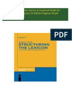 Instant Download Structuring the Lexicon A Clustered Model for Near Synonymy 1st Edition Dagmar Divjak PDF All Chapters