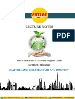 Cell structure and function VIII Biology