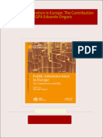 Get Public Administration in Europe: The Contribution of EGPA Edoardo Ongaro PDF ebook with Full Chapters Now