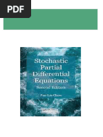 Stochastic Partial Differential Equations 2nd Edition Chow download pdf