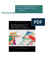 Instant Access to Human Rights and Transnational Solidarity in Cold War Latin America 1st Edition Jessica Stites Mor ebook Full Chapters